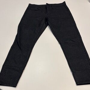 Banana Republic Black Textured Skinny Jeans